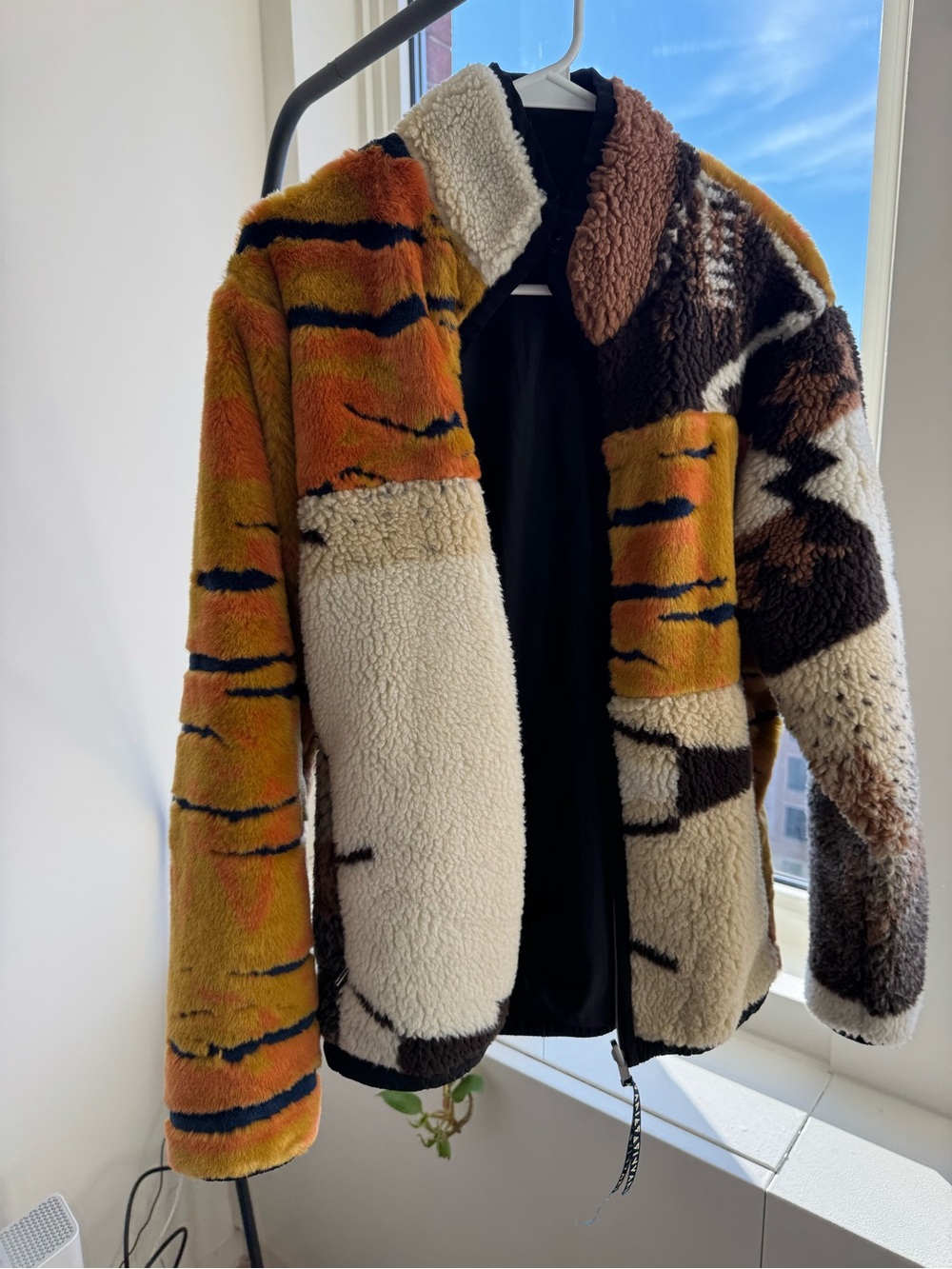 Patchwork Reversible Zip Through Fleece